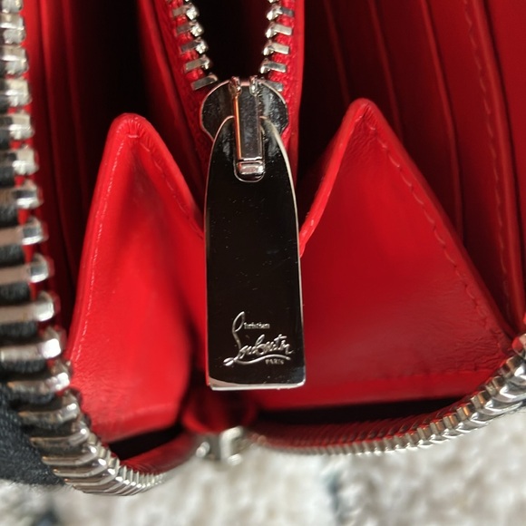 Christian Louboutin wallet red and grey RARE - Picture 12 of 13